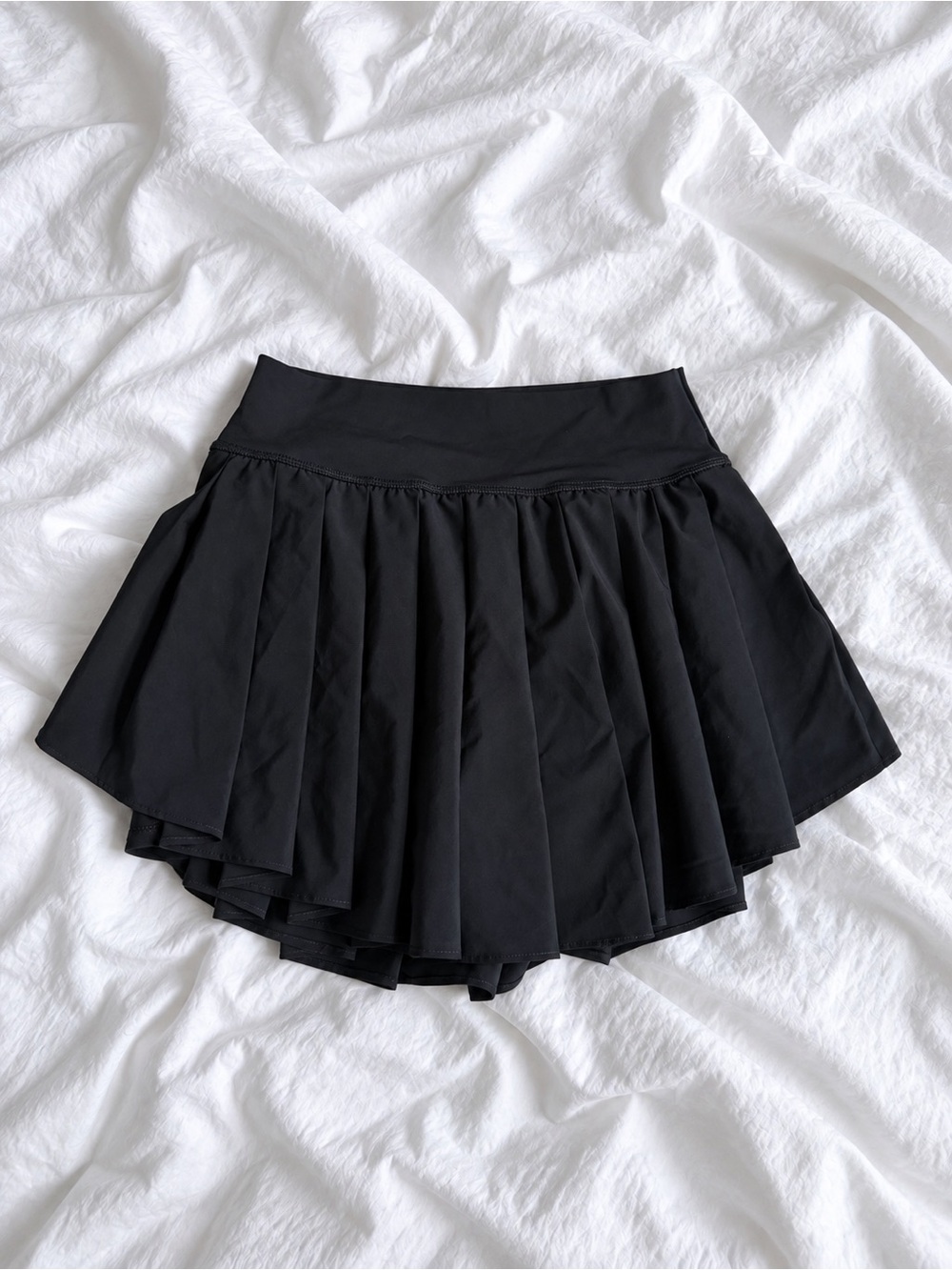 aerie Black Pleated Athletic Skort